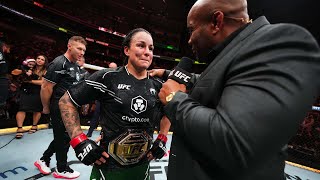 Raquel Pennington Octagon Interview  UFC 297 [upl. by Nivalc]