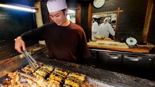 Unagi grilled to PERFECTION in Kyoto Japan 200 EELS A DAY [upl. by Noevad]