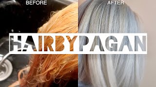 GET RID OF ORANGE HAIR AT HOME FOR CHEAP [upl. by Sheff830]