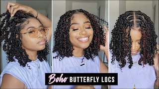 2 Hour Hair  BOHO BUTTERFLY FAUX LOCS Tutorial [upl. by Athelstan21]