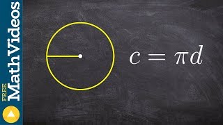 Finding the radius when given the circumference [upl. by Lucas]