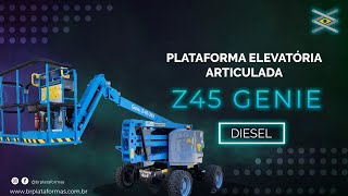 PLATAFORMA ELEVATORIA ARTICULADA GENIE Z4525j  BR PLATAFORMAS [upl. by Akemed]