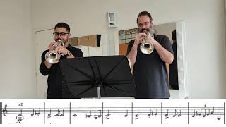 Dvořák 9 Sinfonie  Trumpet Excerpts  Daniel Leal e Marlon Humpreys [upl. by Asihtal]