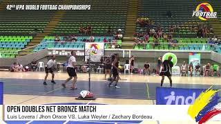 World Footbag Championships 2023  Mixed Doubles Net Bronze Match [upl. by Ruffina550]