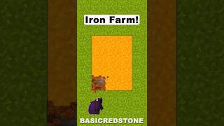 Iron Farm 121 Minecraft shorts [upl. by Talbert401]