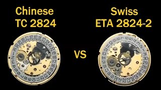 How to Create Your Own Watch Brand Swiss ETA 2824 2 Vs Chinese TC 2824 Watch Movements [upl. by Fiden]