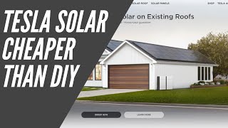 Tesla Solar Panels CHEAPER than a DIY Install [upl. by Nnaed]