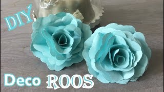 🌹 DIY KNUTSELEN ROOS MAKEN VAN PAPIER  Deco roos maken van papier Met uitleg ✂️ Nederlands [upl. by Alina]