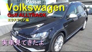 Volkswagen Golf ALLTRACK 実車みてきたよ エクステリア編 打倒 スバル レヴォーグ アウトバック！？ [upl. by Deeas294]