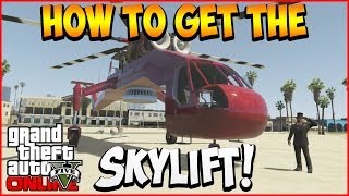 Gta 5 Online  How To Get The Skylift Secret Helicopter Glitch Gta 5 Glitches [upl. by Micki166]