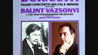 Dohnanyi  Piano Concerto No 1  Balint Vazsonyi  1972 [upl. by Iras173]