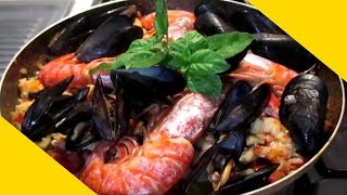 PAELLA MISTA DI CARNE E PESCE [upl. by Dougald]