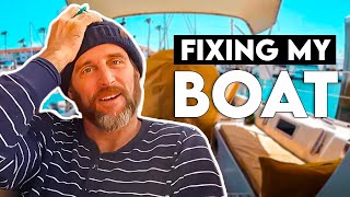 Fixing My Boat  Rigging Anchor Chain Refrigeration and More DIY Boat  Micaiah Hardison [upl. by Nomla998]