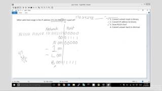 IPv4 Subnetting  Finding the valid host range of a subnetwork [upl. by Siol756]