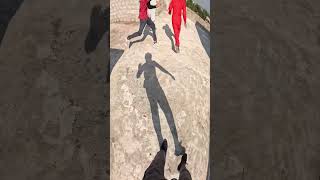 Moneyheist hitting parkour chasing povmoneyheist parkour chasing parkourpov rooftop [upl. by Archambault341]