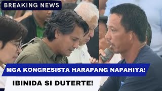 MGA KONGRESISTA NI REAL TALK IBINIDA SI DUTERTE AT HARAPANG SINUPALPAL ANG KONGRESO [upl. by Euqnomod916]