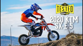 Bike Test 2020 KTM SXE 5 Electric Bike Review [upl. by Outhe]