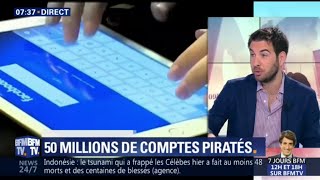 Facebook 50 millions de comptes piratés [upl. by Hightower]