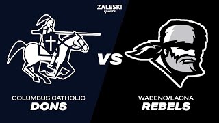 Columbus Catholic vs WabenoLaona  2024 WIAA Baseball [upl. by Cohe]