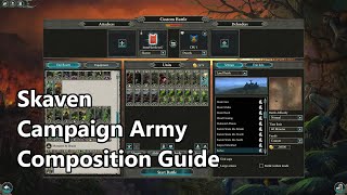 Skaven army composition guide for campaign wDLC  Warhammer II [upl. by Sullecram]