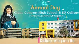 ANNUAL DAY INVITATION 202324 Cluny Convent Jalahalli Bangalore [upl. by Mollie]