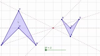 How to Enlarge with a Negative Scale Factor [upl. by Shank]