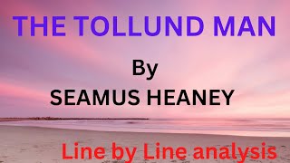 The Tollund Man by Seamus Heaney  summary in Hindi [upl. by Nim]