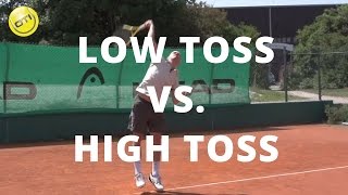 Serve Toss Low Toss vs High Toss [upl. by Munson645]