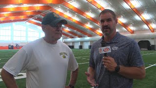 JTV Sports Football Media Day with Herb Brogan Head Coach Lumen Christi [upl. by Llebyram]