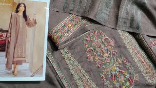 LUXURY EMBROIDERY DHANAK SHIRT WITH LUXURY WOOL VALVET SHAWLS WITH DYED TROUSER WINTRY 🥶 WIBESvlog [upl. by Opiuuk]