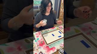 Make Plaid Stenciled Cookies  How To Stencil [upl. by Oniotna]