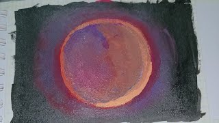 Full Moon Painting Acrylic [upl. by Romelle]