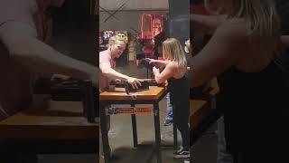 Gunnar Middlebrook vs Bethany Ritchie armwrestling [upl. by Peterus]