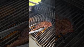 Lets make a perfectly cooked cowboy ribeye using MyCHEFiQ‼️ shorts steak grilling food [upl. by Maximilian]