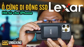 Ổ CỨNG DI ĐỘNG LEXAR SL500 PORTABLE SSD WITH MAGNETIC SET DÀNH CHO IPHONE SMARTPHONE MÁY TÍNH [upl. by Corine]