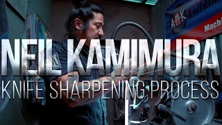 Neil Kamimura  Knife Sharpening Process [upl. by Esyli437]