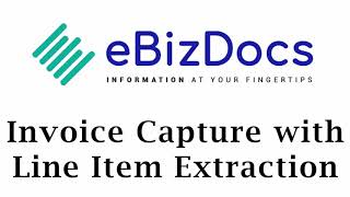 Invoice Processing including Line Item Extraction with PSIcapture 60 [upl. by Eillit]