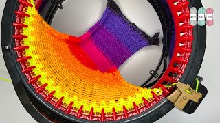 How to Knit a Flat Panel Works for Sentro amp Addi  Circular Knitting Machine Tutorial [upl. by Alvar]