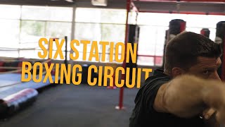 6 STATION BOXING FITNESS CIRCUIT Endurance Workout [upl. by Brigitta]