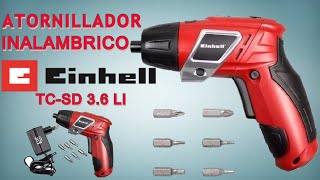 ATORNILLADOR DESTORNILLADOR INALAMBRICO EINHELL TCSD 36 LI INALAMBRICO 4K 2021 [upl. by Anuahc777]