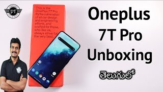 Oneplus 7T Pro Unboxing amp initial impressions ll in Telugu ll [upl. by Clardy815]