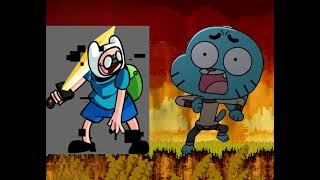 No Breathing but Corrupted Finn and Gumball sing it [upl. by Funch]