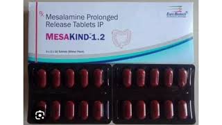 MESAKIND 12 Tablets Mesalamine Prolonged Release Tablets IP [upl. by Susejedesoj]