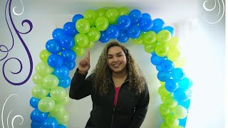 Tutorial Como Hacer un ARCO de Globos Sencillo  Decoración de tu Fiesta De Cumpleaños Guirnalda [upl. by Allx]