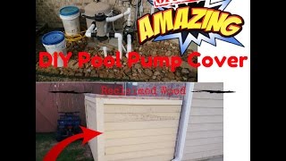 DIY Pool Pump Cover AC Cover [upl. by Dlonyer]