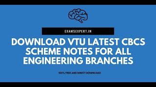 VTU Notes for All Branches by Exams Expert  How to Download VTU Notes for any Branch VTUNotes [upl. by Annagroeg]