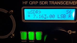 New QRP Radio USDX SDR Transceiver Picking up KE5EE DX Net Florida USA amp VK6JDW On the other side AU [upl. by Snider]