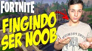 FINGINDO SER NOOB CONTRA O “MELHOR DO MUNDO” E ELE ME CHAMO DE LIXO  FORTNITE BATTLE ROYALE [upl. by Harned]