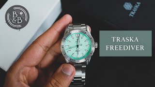 Traska Freediver Review  Excellent Value Dive Watch Under 400  Beans amp Bezels [upl. by Riggall]