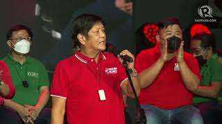 Full speech of Bongbong Marcos during Valenzuela grand rally [upl. by Rockefeller808]